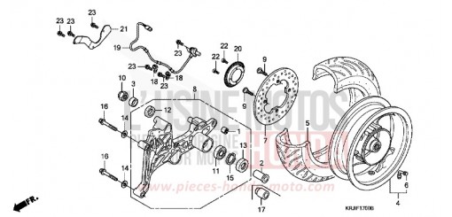 ROUE ARRIERE FES1253 de 2003
